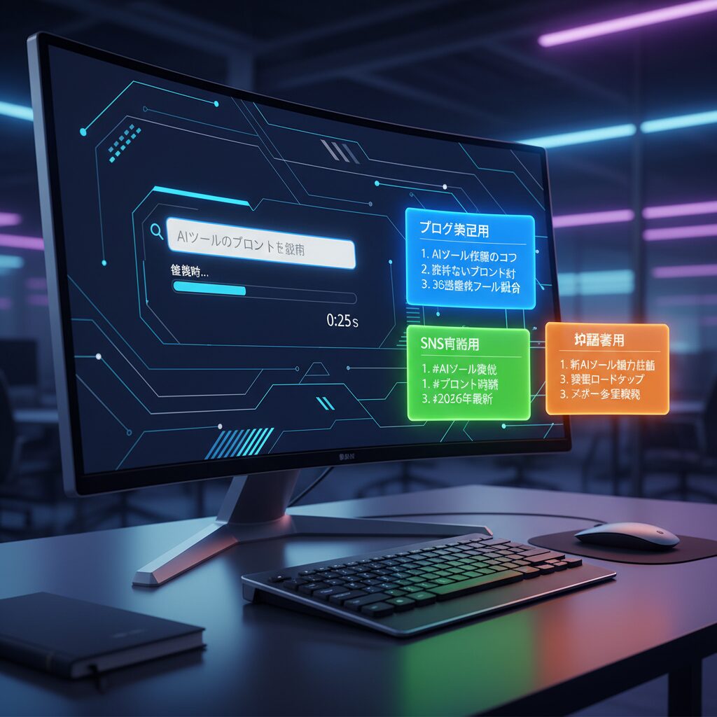 AI Prompt Generatorの使用画面イメージ